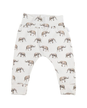 baby broekje met olifant patroon