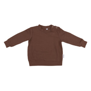 biologisch babyshirt bruin