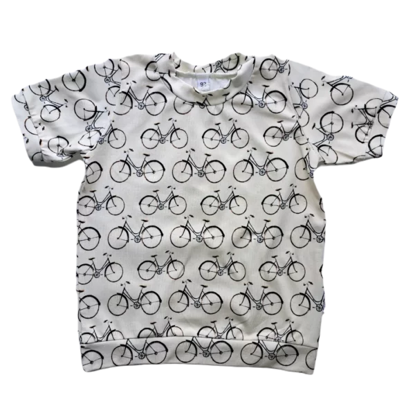 Baby T-shirt met fiets print