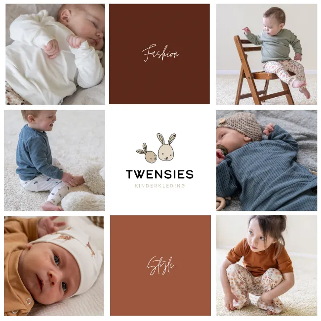 Newborn babykleding Zachte stof van kwaliteit Twensies