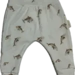 Rib broekje orka beige