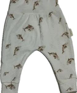 Rib broekje orka beige