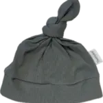 Babymutsje ijsblauw rib