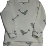 Shirt rib blauwe walvis