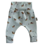 Babybroekje van ribstof met hondjes
