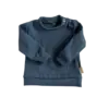Blauw rib babyshirt met lange mouw van Twensies