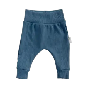 Blauw babybroekje van ribstof van Twensies