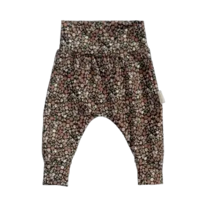 Bruin babybroekje met bloemenprint van Twensies