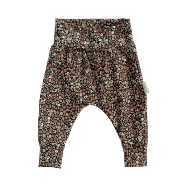 Bruin babybroekje met bloemenprint van Twensies
