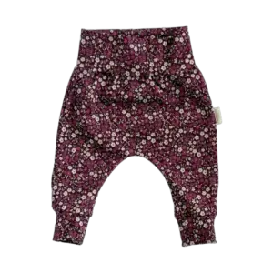 Bordeaux babybroekje met bloemenprint van Twensies