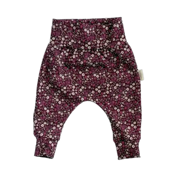 Bordeaux babybroekje met bloemenprint van Twensies
