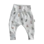 Babybroekje met pasgeboren dierenprint in naturel van Twensies